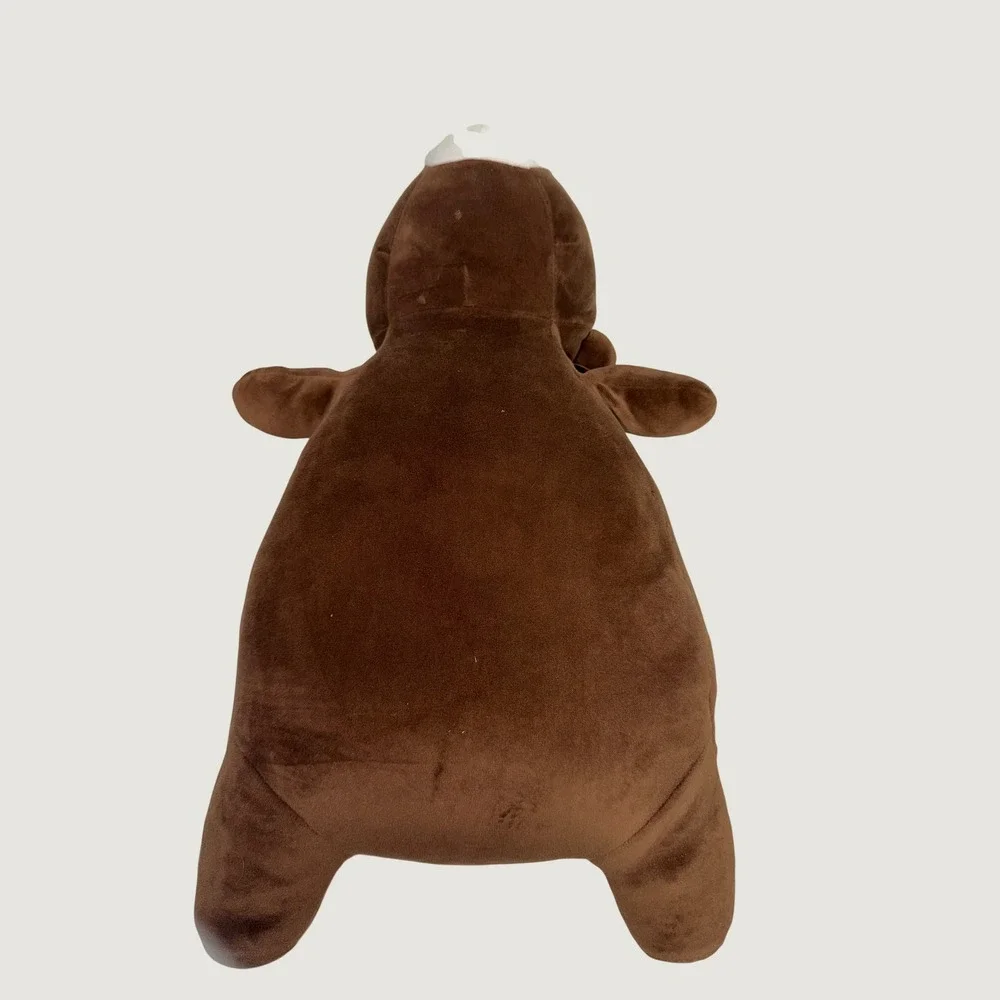 Pillowfort Weighted Plush Bear Brown Stuffed Animal Sensory Throw Pillow 17 Inch